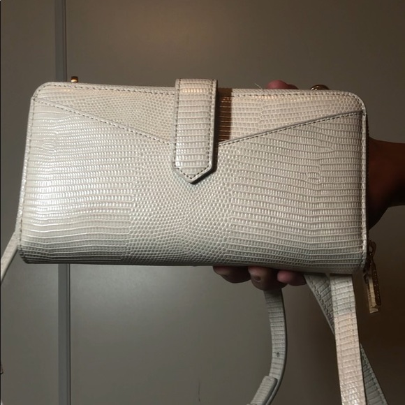 Pink Faux Croc Skin Bag - Picture 3 of 4